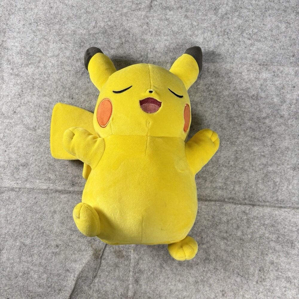2023 Pokémon Center Japan Exclusive Pokemon Sleep Mocchiri Pikachu Plush Toy 12"